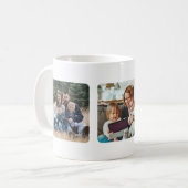 Gewohnheit addieren das personalisierte Foto 3 Kaffeetasse (Vorderseite Links)
