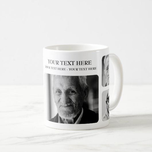 Gewohnheit addieren die personalisierte kaffeetasse (VorderseiteRechts)