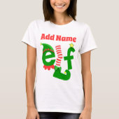 Gewohnheit addieren Namen das Elf-Weihnachten T-Shirt (Vorderseite)