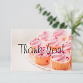 Gewohnheit backen Verkaufs-Geldbeschaffer danken Dankeskarte (Stehend Vorderseite)