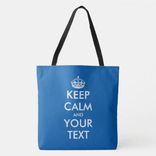 Gewohnheit behalten Ruhe und Ihre große blaue Tasche