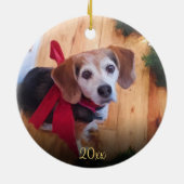 Gewohnheit besitzen Haustier-Foto-elegantes Keramik Ornament (Hinten)