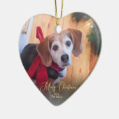 Gewohnheit besitzen Haustier-Foto-elegantes Keramik Ornament (Links)