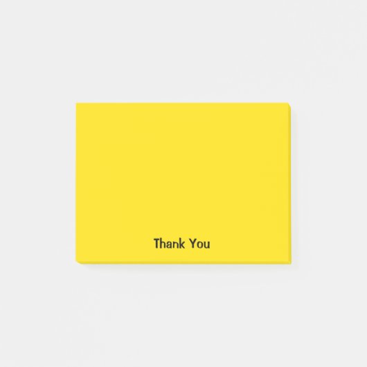 Gewohnheit danken Ihnen | Gelb Post-it Klebezettel (Vorderseite)