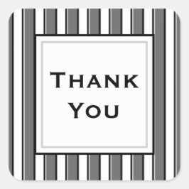 Gewohnheit danken Ihnen grauer Quadratischer Aufkleber