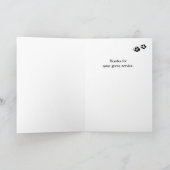 Gewohnheit danken Ihnen Gruß, Haustier, Dankeskarte (Innenseite)