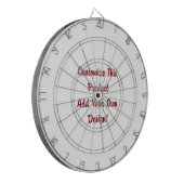 Gewohnheit - Dartboard Dartscheibe (Vorderseite Links)