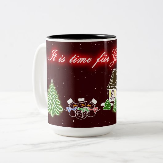 Gewohnheit desinged Tasse für verrührten (Vorderseite Links)