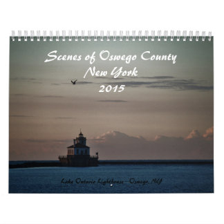 Gewohnheit Druckkalender-Szenen von Oswego County Kalender