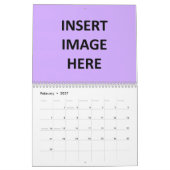 Gewohnheit Druckmonatskalender-Schablone Kalender (Feb 2027)