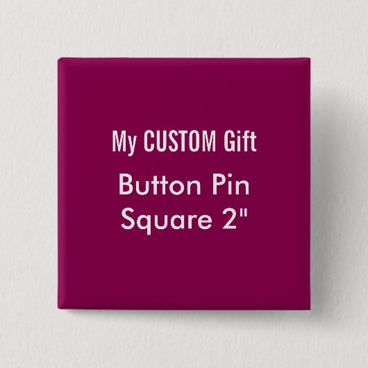 Gewohnheit druckte 2" quadratische button (Vorderseite)