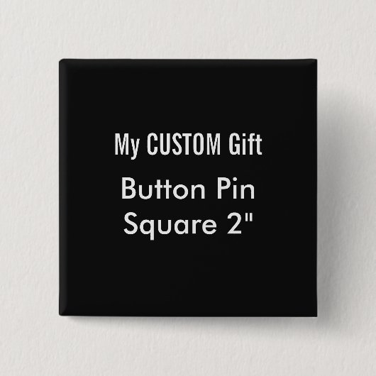 Gewohnheit druckte 2" quadratisches button (Vorderseite)