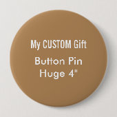 Gewohnheit druckte 4" enormes button (Vorderseite)