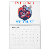 Gewohnheit druckte Hockey-Kalender 2015 Kalender (Mär 2026)