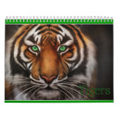 Gewohnheit druckte Kalender-Tiger-Katzen-Tierdruck Kalender (Titelbild)