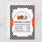 Gewohnheit ein Allstern quatrefoil Einladung (Vorderseite)