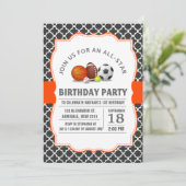 Gewohnheit ein Allstern quatrefoil Einladung (Stehend Vorderseite)