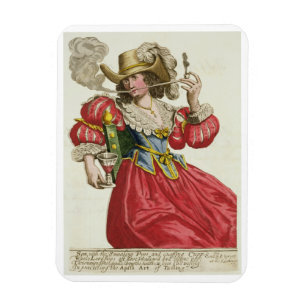 Gewohnheit einer wohlhabenden Dame über 1630 Magnet