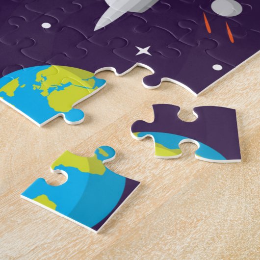 Gewohnheit, Erde, Raketenschiffe, Planeten, Univer Puzzle (Seite)