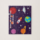 Gewohnheit, Erde, Raketenschiffe, Planeten, Univer Puzzle (Vertikal)