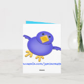 Gewohnheit erhalten wohle bald Gruß-Karte Karte (Rückseite)