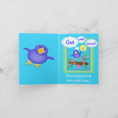 Gewohnheit erhalten wohle bald Gruß-Karte Karte (Innenseite)