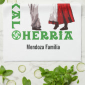 Gewohnheit, Euskal Herria, traditionelles Geschirrtuch (Gefaltet)