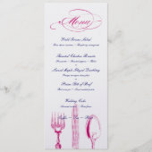 Gewohnheit färbt Menü Menükarte (Vorderseite)