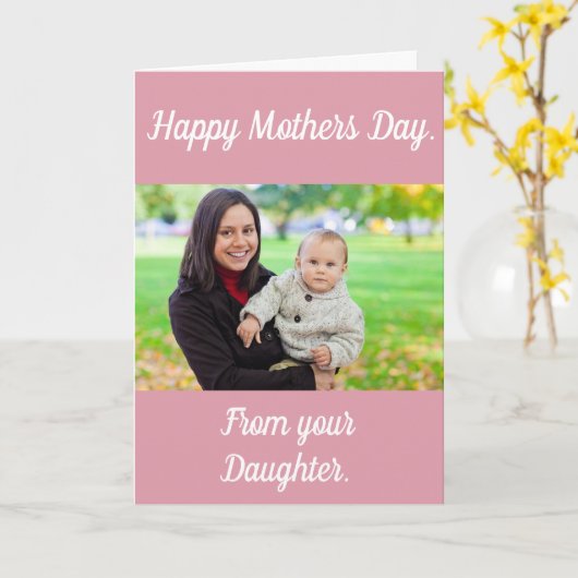 Gewohnheit, Foto, Karte der Mutter Tages (Gelbe Blume)