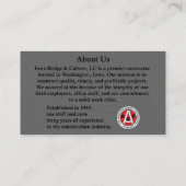 Gewohnheit für Britni-Schnitzstein-Look Treuekarte (Rückseite)