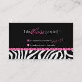 Gewohnheit für Laura Miller Visitenkarte (Rückseite)