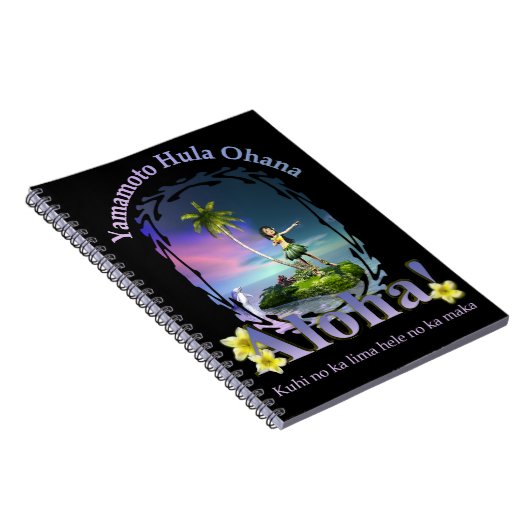 Gewohnheit für Notizbuch Yamamotos Hula Ohana Notizblock (Rechte Seite)