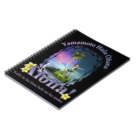 Gewohnheit für Notizbuch Yamamotos Hula Ohana Notizblock (Linke Seite)