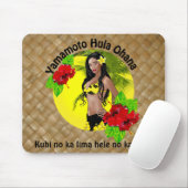 Gewohnheit für Yamamoto Hula Ohana Lauhala Mousepad (Mit Mouse)