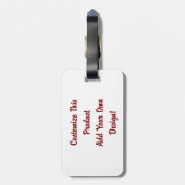 Gewohnheit - Gepäckanhänger (Rückseite vertikal)