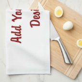 Gewohnheit - Geschirrtuch (Viertel Falte)