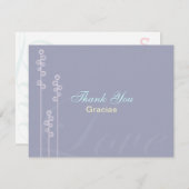 :: Gewohnheit: Hollyhock u. Dankeskarte (Vorne/Hinten)