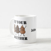 Gewohnheit kacken die lustige Tasse kacken (Vorderseite Links)