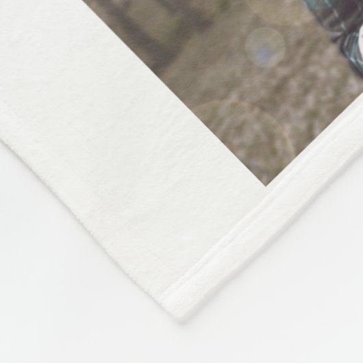 Gewohnheit monogramed Foto-Collage Fleecedecke (Ecke)