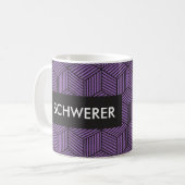 Gewohnheit personifizieren geometrischer kaffeetasse (Vorderseite Links)