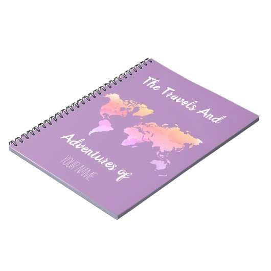 Gewohnheit Reise-Inspiriertes Notizbuch Notizblock (Linke Seite)