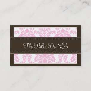 : Gewohnheit: Reizend Damast-Visitenkarte (Rosa) Visitenkarte