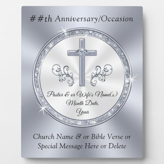 Gewohnheit, religiöse Geschenke zum Jubiläum, JEDE Fotoplatte (Vorderseite)