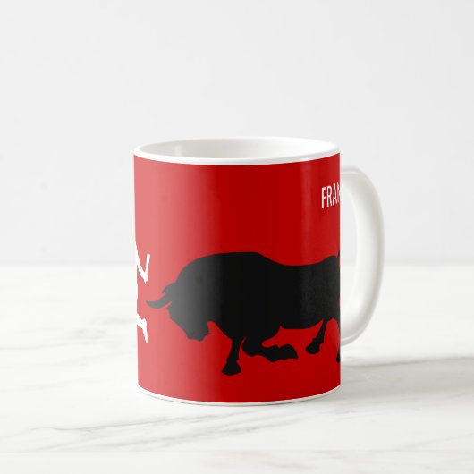 Gewohnheit, San Fermin Pamplona, Kaffeetasse (VorderseiteRechts)