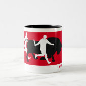 Gewohnheit, San Fermin Pamplona, Zweifarbige Tasse (Mittel)