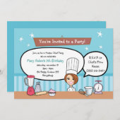 Gewohnheit scherzt Party Einladung mit (Vorne/Hinten)