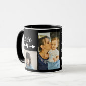 Gewohnheit, Schwarzes, 4 Foto-Becher Tasse (Vorderseite Links)