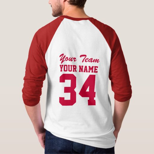 Gewohnheit trägt Jersey zur Schau, das Rot Ihre T-Shirt (Rückseite)