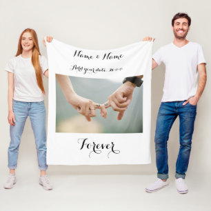 Gewohnheit verbindet Foto-Decke Fleecedecke