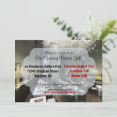 Gewohnheit vor/Eröffnungs-Restaurant lädt ein Einladung (Stehend Vorderseite)